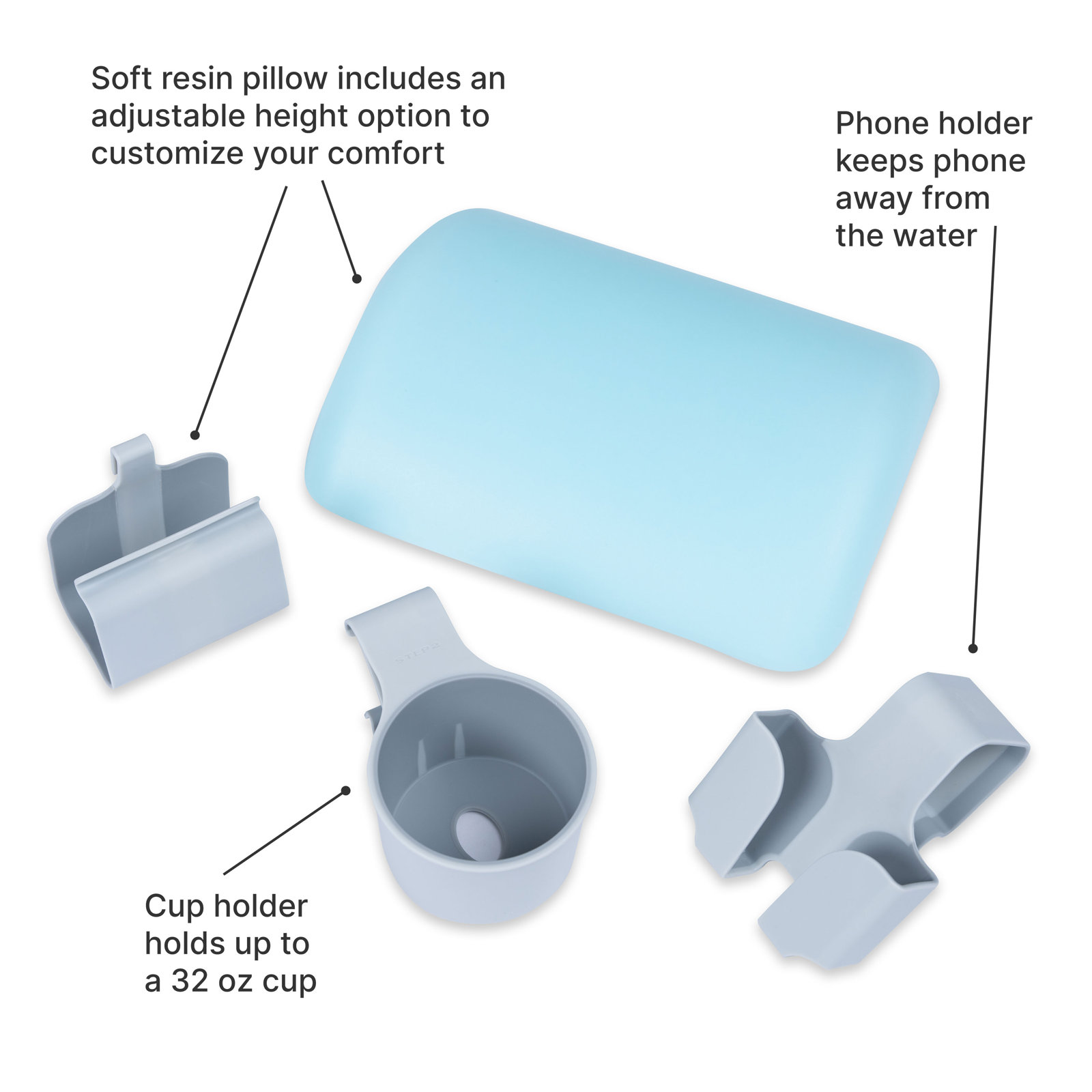 Vero Pool Lounger Accessories, Blue