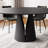 59" Vera Modern Round Dining Table, Sintered Stone Tabletop With Carbon Steel Pedestal Base for Kitchen-90661996-101203444-99953339