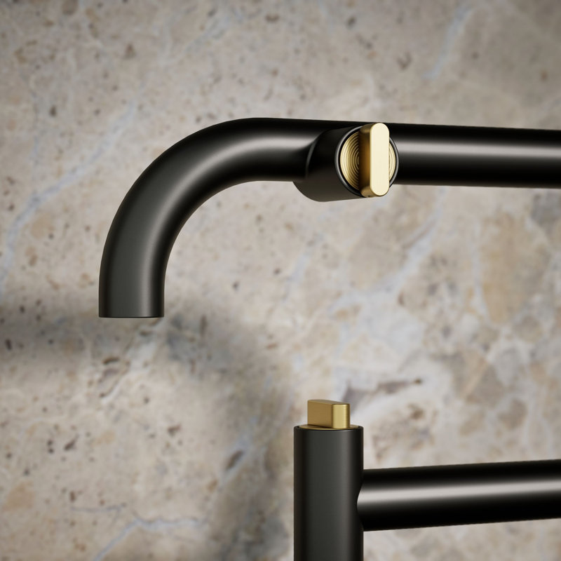 Components Deck-Mount Pot Filler, Brass Matte Black