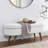Ottoman Oval Storage Bench,Rubber Wood Legs,White(43.5"X16"X16")-1409445969-1409445970