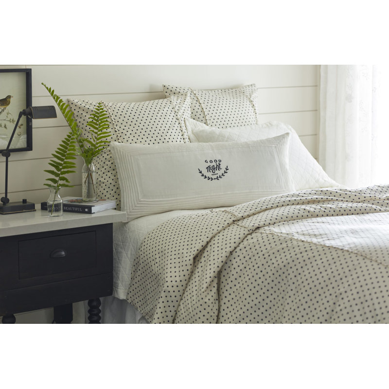Good Night Linen Bolster Pillow