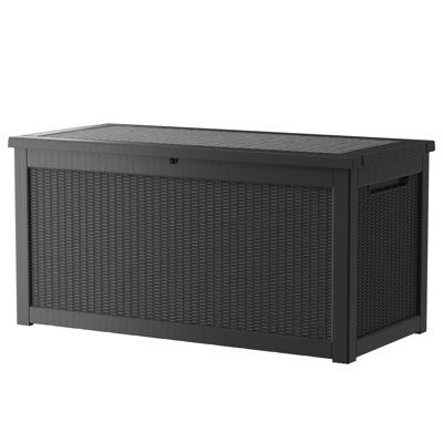 Decksplore 320 Gallons Water Resistant Resin Lockable Deck Box