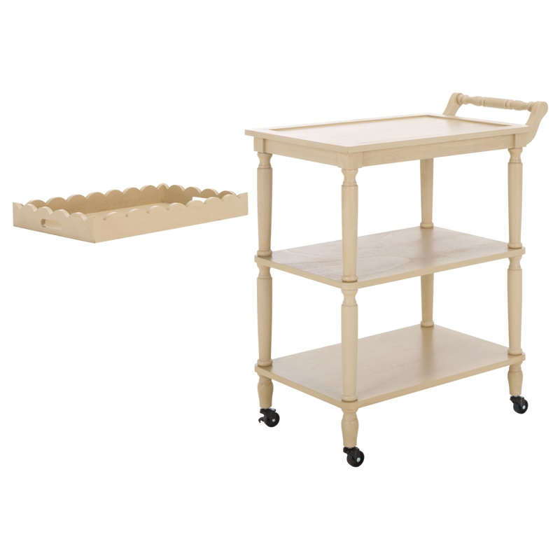 Haven 3 Tier Dining Cart, Natural