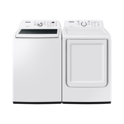 Samsung 4.4 cu. ft. Top Load Washer with ActiveWave Agitator and 7.2 cu. ft. Gas Dryer