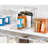 iDesign Crisp Divided Organizer Bin with Handles, 8" x 8" x 12", Clear/Matte White