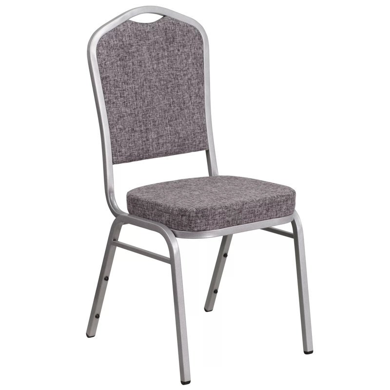 Chaise de banquet empilable Oliverson, gris