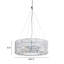 Lustre en chrome et cristal Mod