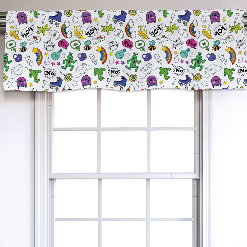 Sateen Ruffled Window Valance