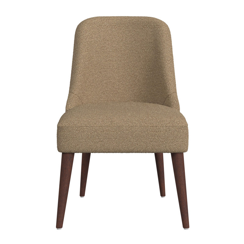 Rossetti 19.25 " H Upholstered Side Chair, Brown Boucle