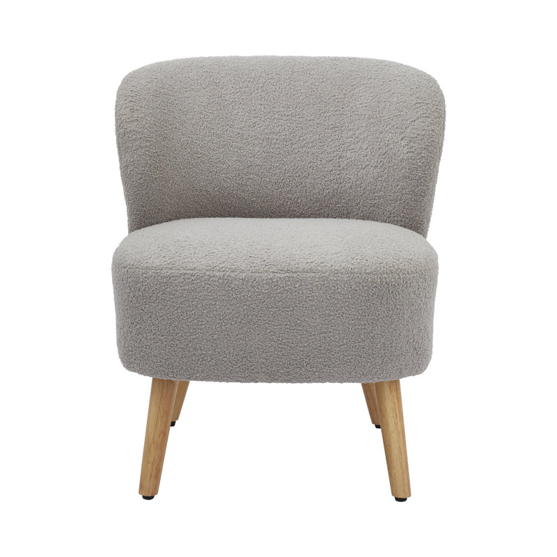 Upholstered Side Chair, Gray Teddy