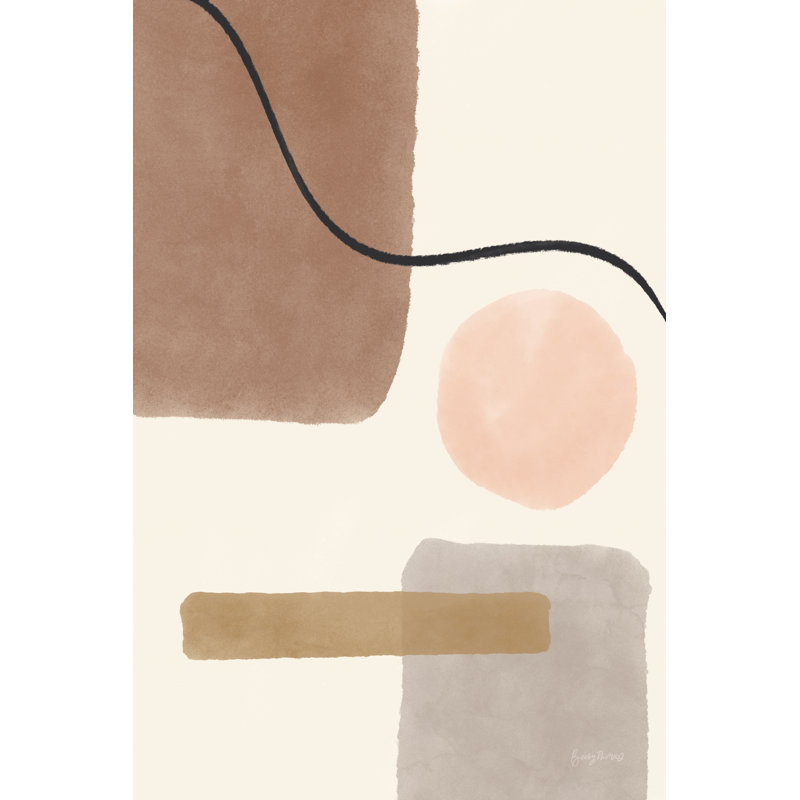 «Geo Abstract I Neutral Pink» par Becky Thorns - reproduction, H 30 po x l 20 po