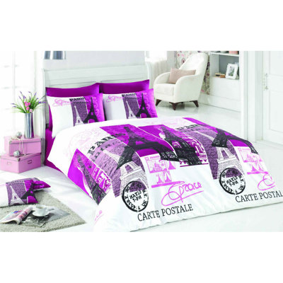 Napolitano Graphic Print & Text Duvet Cover Set with Pillowcases