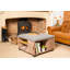 Krugerville 82cm Wide Square Striped Ottoman with Storage-453273902