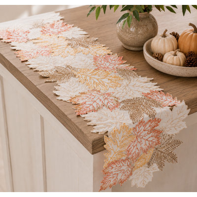Erasmus Floral Oval Thanksgiving Table Runner