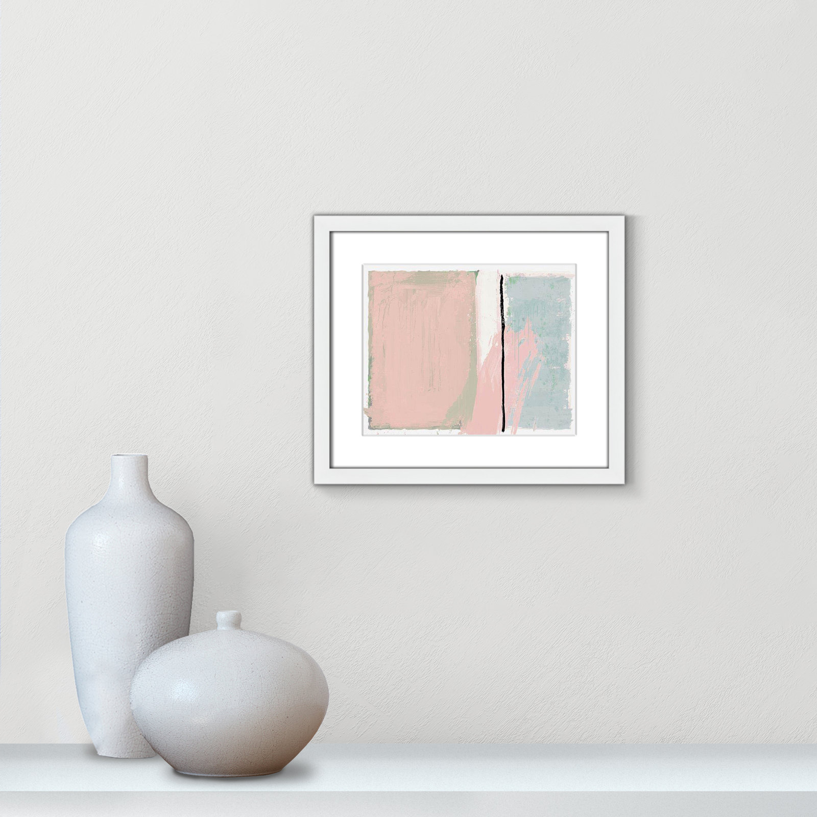 Pastel Opulance by Casa Fine Arts, White, White Box Picture Framed, 13" H x 15" W x 1.25" D