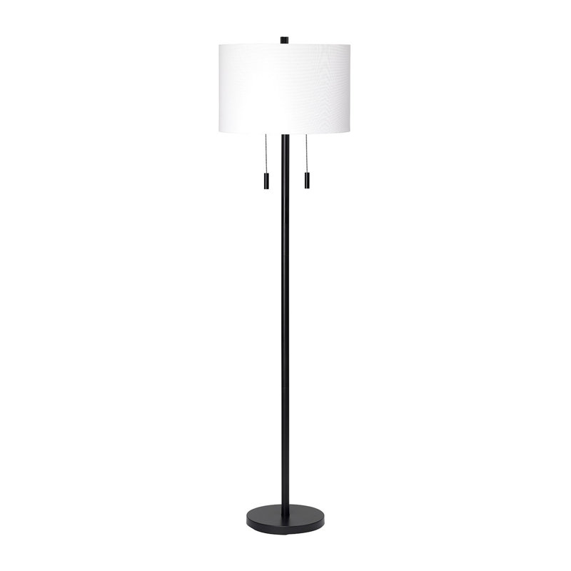 Lampe sur pied 64 "Sarahanne, Noir
