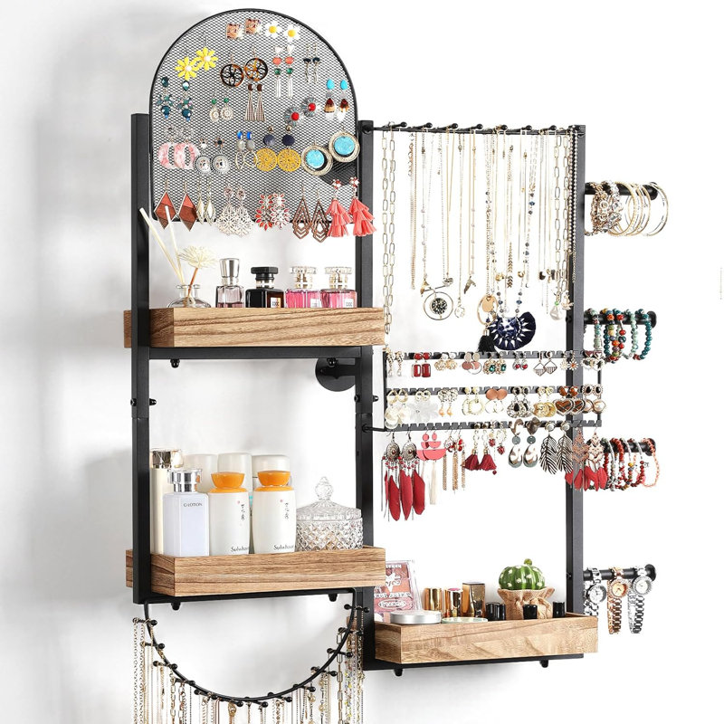 Organisateur de bijoux - Grand présentoir mural à bijoux pour boucles d'oreilles