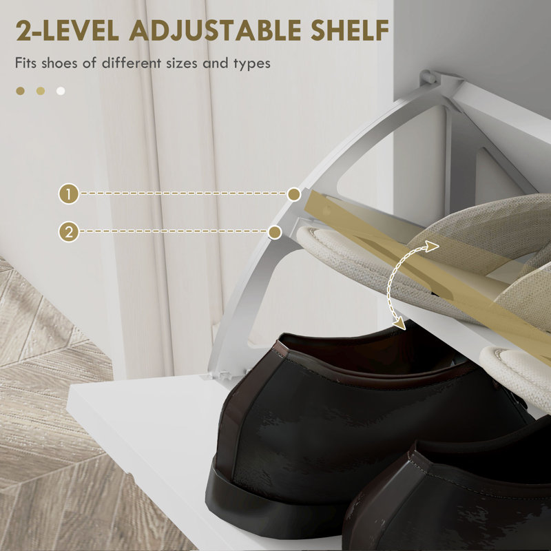 16 Pair Flip Down Shoe Storage