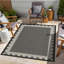 Tapis intérieur / extérieur 2 pi 7 po x 7 pi 3 po Sunshine Anthracite