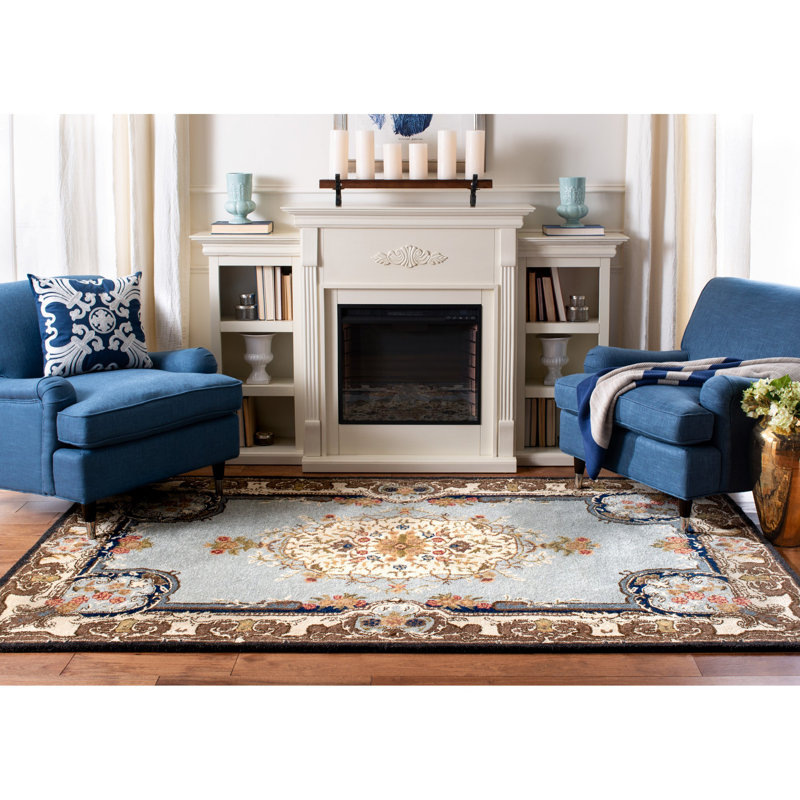Tapis oriental en laine touffeté à la main Molter Bergama, Rectangle 8 pi x 10 pi