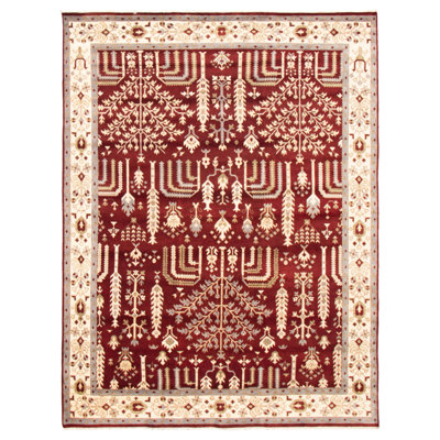 Kenio Heritage Dark Burgundy Rug 9''9" X 11''11"