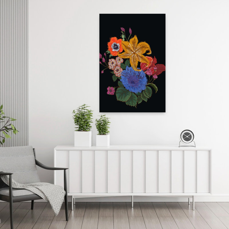 Art contemporain contemporain abstrait fantaisiste, H 36 po x l 24 po
