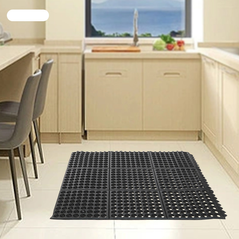 Tapis durable antidérapant pour piscine Niti, L 36 po x L 36 po