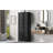 Bathroom Storage Cabinet With Doors And Drawer, Multiple Storage Space, Adjustable Shelf, Black-1948498469