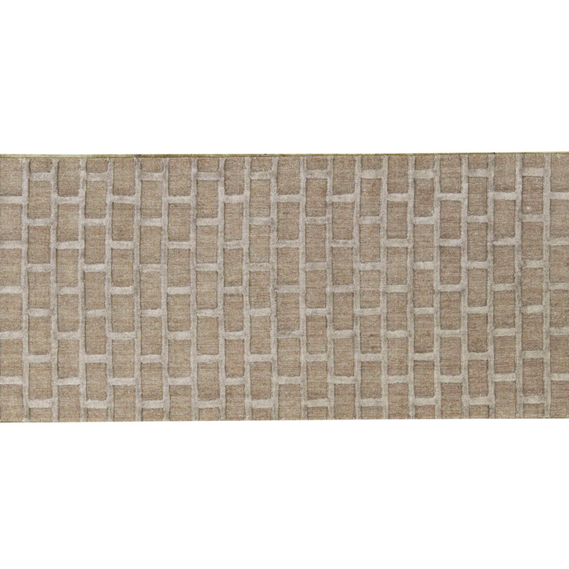 Linen Geometric Area Rug