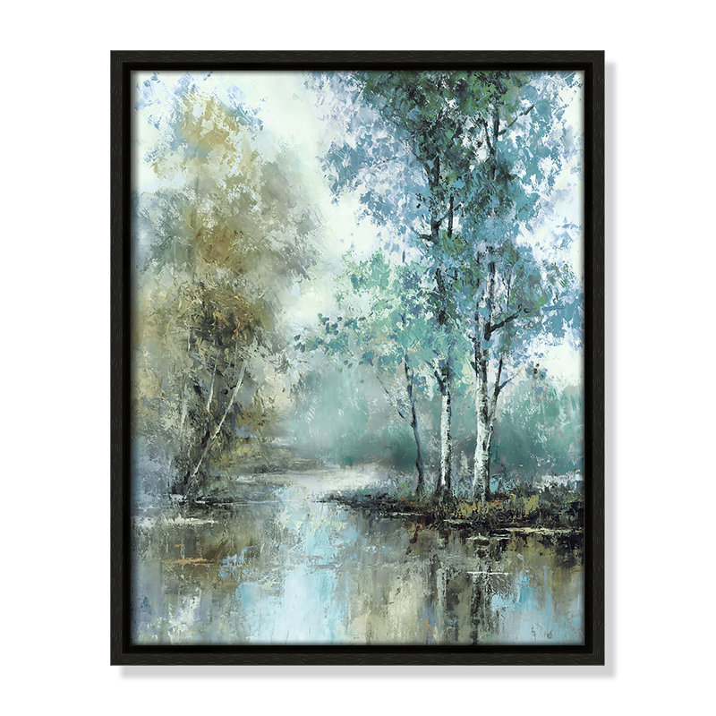 «Stone I Spring» par T.C. Chiu, Espresso, H 15,5 po x l 12,5 po