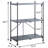 Hand-Brushed 3-Tier Console Table