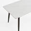 Grande table rectangulaire avec base en métal solide