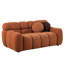 Brown Boucle 2 places, convient aux intérieurs avec des tissus doux pour une vie confortable