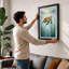 Drifting Turtle Coastal 1 Piece Single Picture Frame Wall Art-1086188065-1086188067