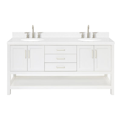 ARIEL Magnolia 72 Double Bathroom Vanity with Top