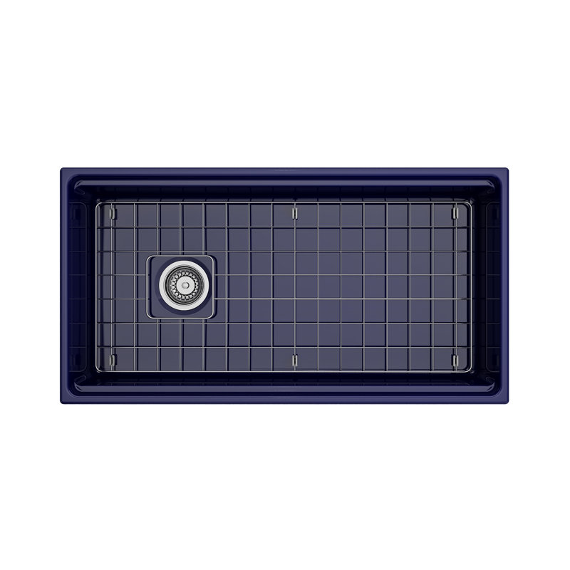 30'' L Single Basin Kitchen Sink, Sapphire Blue