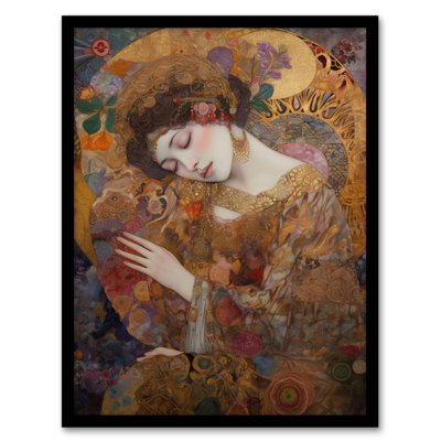 Alekay Asleep by Gustav Klimt - Single Picture Frame Print