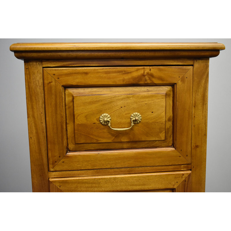 Nijaz 4 Drawer File Cabinet, Brun clair