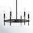 Lennon 6 - Light Dimmable Wagon Wheel Chandelier