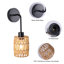 Allenbac Farmhouse Rattan Dimmable Armed Sconce