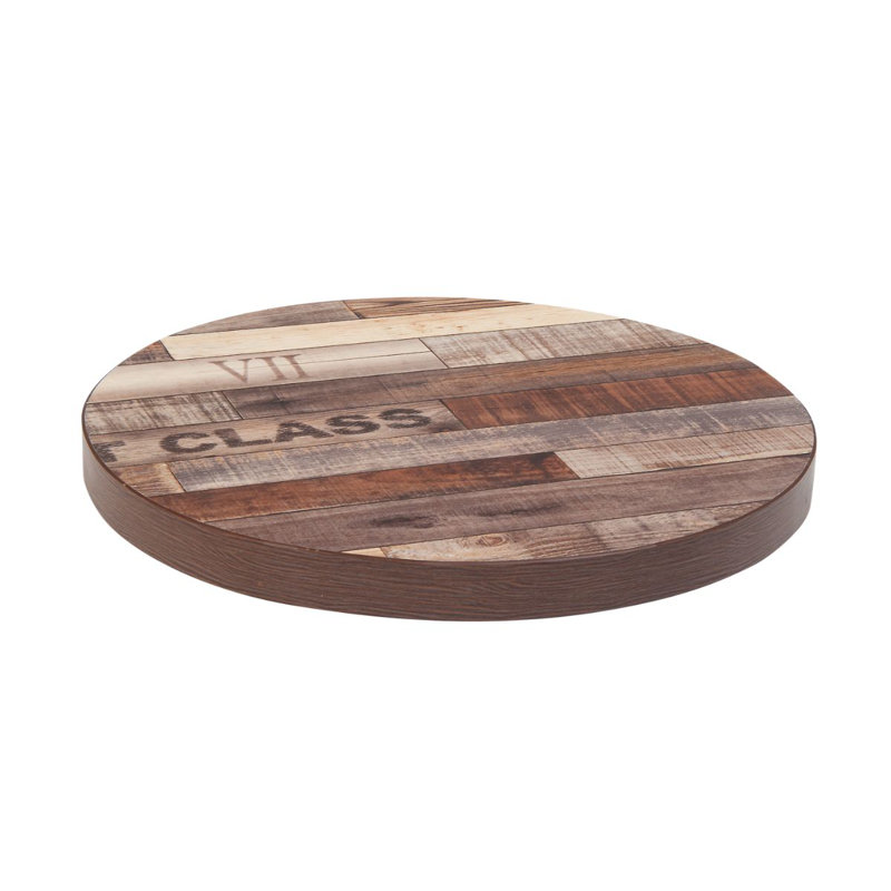 Plateau de table rond en mélamine, 24 po