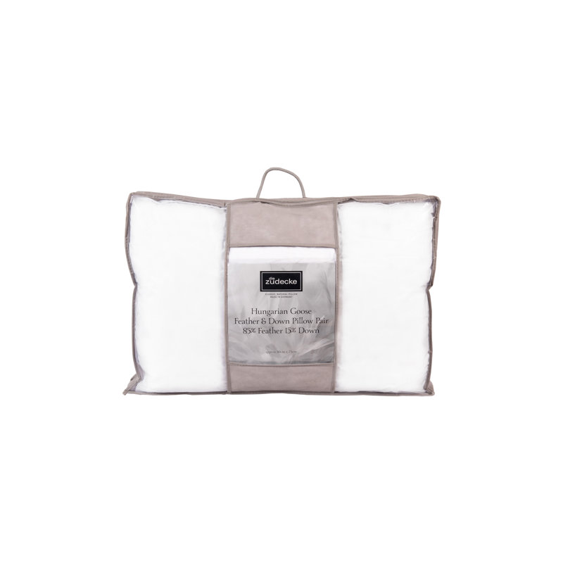 Hungarian Goose Feather Medium Support Pillow
