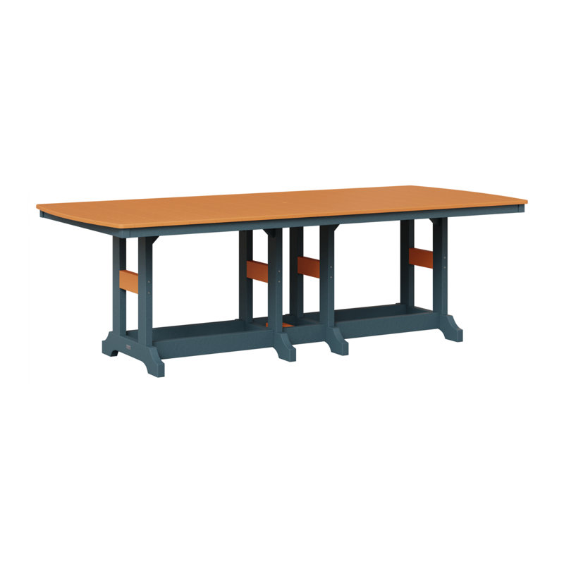 Table de bar rectangulaire 96 po Berlin Gardens Garden Classic, Ardoise, Orange mangue