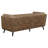 Maximillion Brown Tuxedo Arms Sofa
