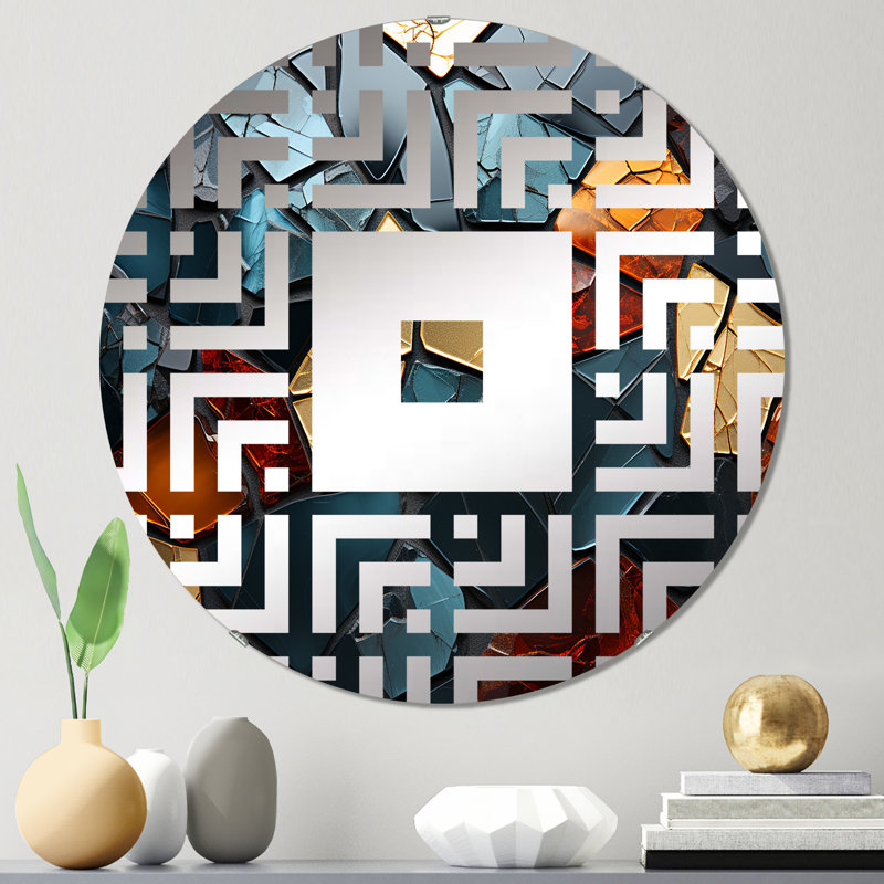 Wilho - Miroir mural carré, 31,4 po x 31,4 po