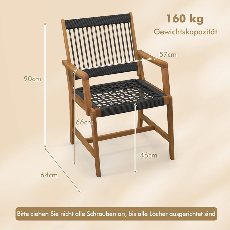 Bairiki Patio Dining Armchair