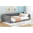 Full XL Size Upholstery Daybed And Side Storage Pocket-1814112264