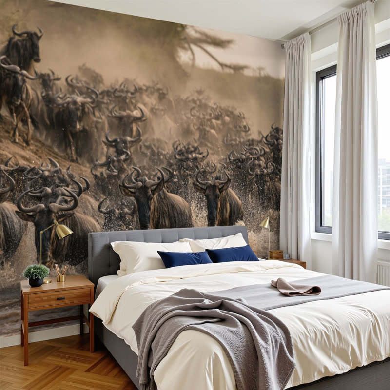 Adhésif mural amovible Peel and Stick, L 68,88 po x l 96 po
