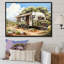 «Camping Van Scenery - Camping Travel», reproduction d'art mural-467237253-467237249