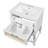 24" Freestanding Bathroom Vanity With Integrated Ceramic Sink, Modern Cabinet With Woven Rattan Front And Solid Wood Feet-202823945